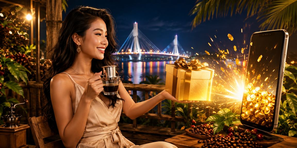 Người dùng Cần Thơ chơi casino trên điện thoại di động tại quán cà phê ban ngày