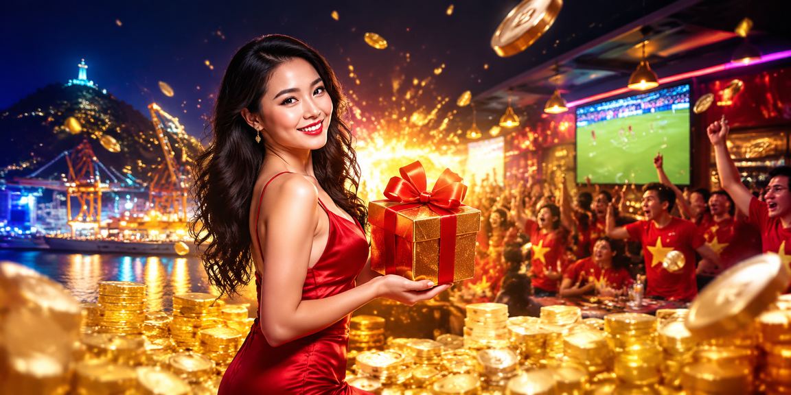 Ánh đèn neon rực rỡ tại Vũng Tàu về đêm, không khí lễ hội sôi động của cộng đồng cược trực tuyến
